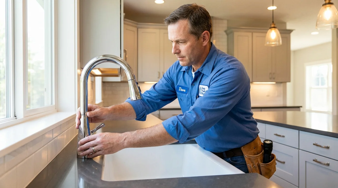 Kitchen faucet installation by Johns Plumbing LLC in Guayama