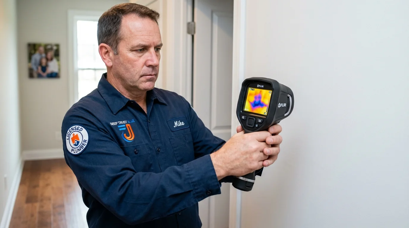 Thermal imaging leak detection by Johns Plumbing LLC in Guayama